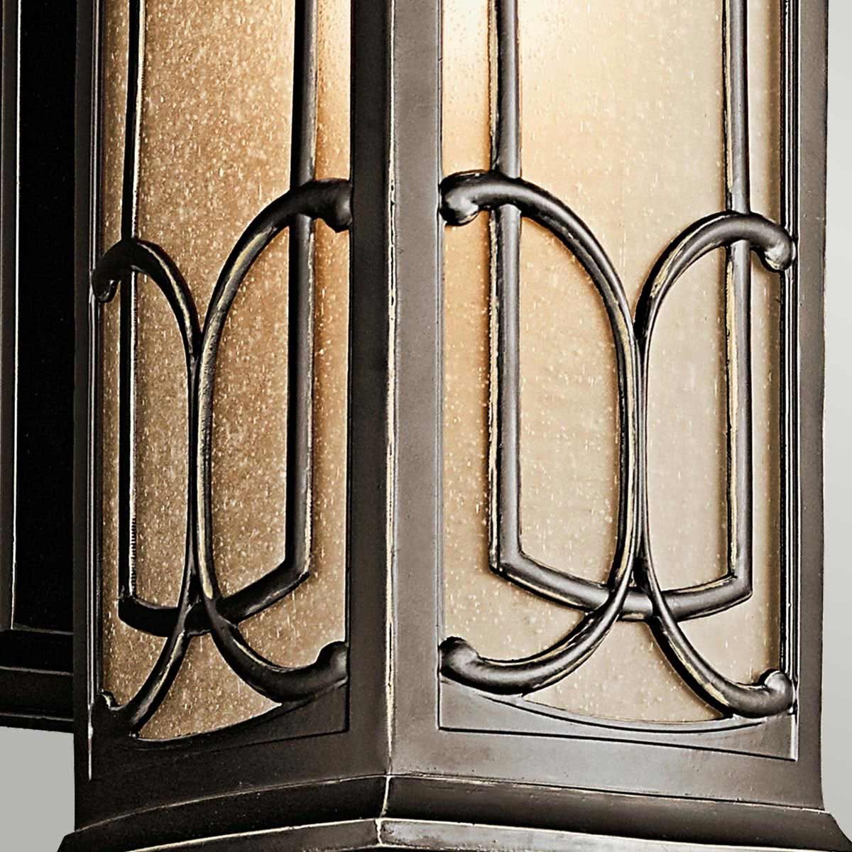 Franceasi 1 - flammige mittelgroße Wandlaterne - Olde Bronze - Elsteadlighting - KL - FRANCEASI - M