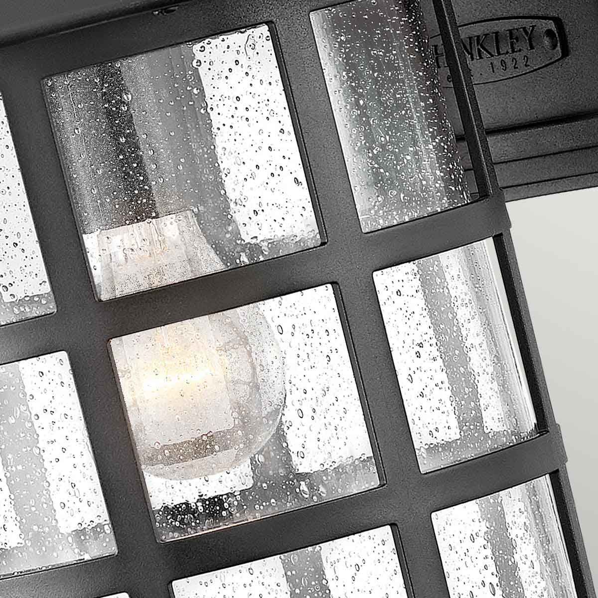 Freeport 1 - flammige große Wandlaterne - Strukturiertes Schwarz - Elsteadlighting - HK - FREEPORT2 - L - TBK