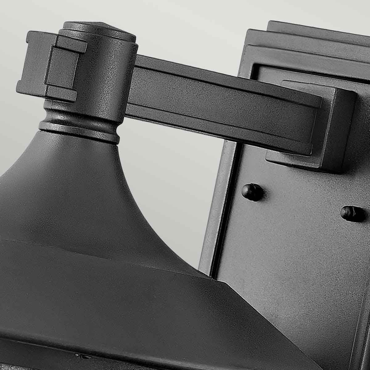 Freeport 1 - flammige große Wandlaterne - Strukturiertes Schwarz - Elsteadlighting - HK - FREEPORT2 - L - TBK
