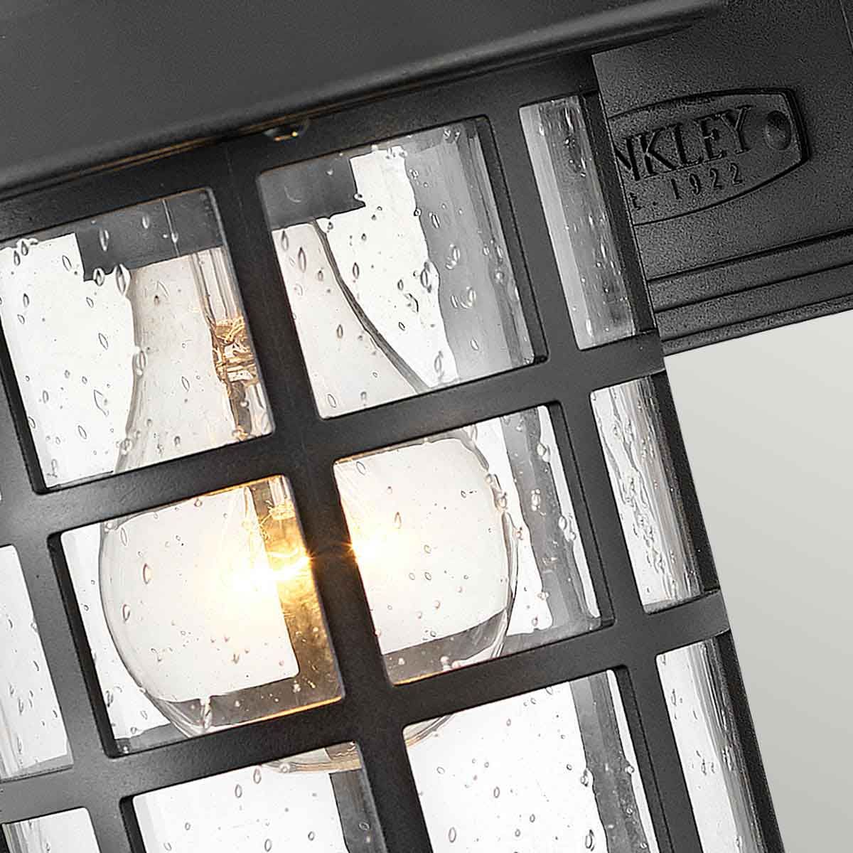 Freeport 1 - flammige kleine Wandlaterne - Strukturiertes Schwarz - Elsteadlighting - HK - FREEPORT2 - S - TBK