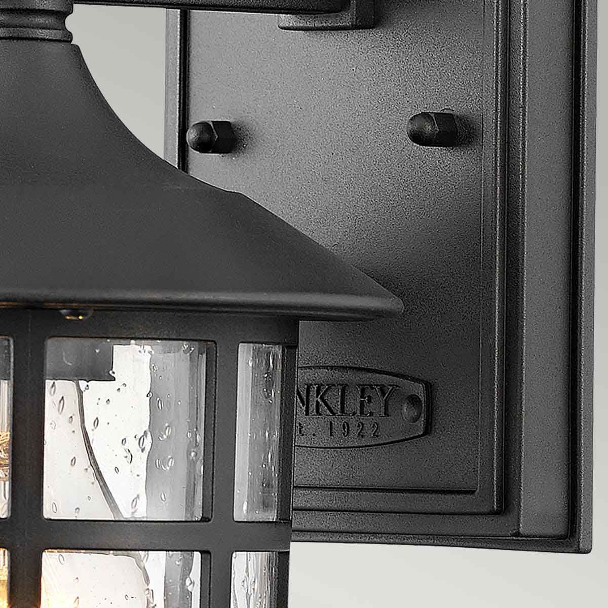 Freeport 1 - flammige kleine Wandlaterne - Strukturiertes Schwarz - Elsteadlighting - HK - FREEPORT2 - S - TBK