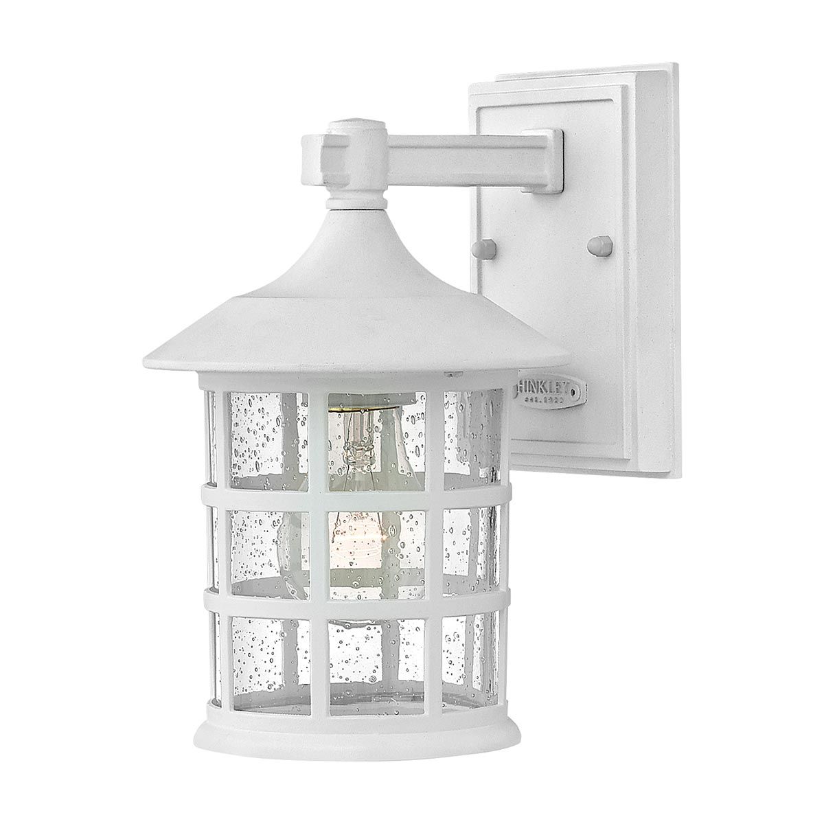 Freeport 1 - flammige kleine Wandlaterne - Strukturiertes Weiß - Elsteadlighting - HK - FREEPORT2 - S - TWH