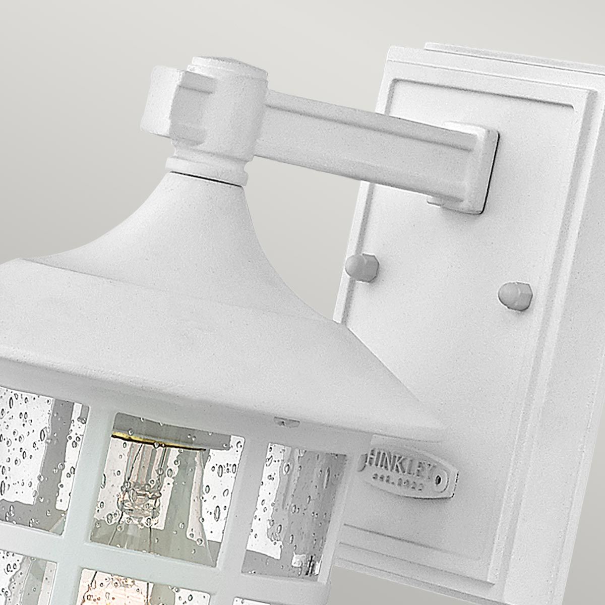 Freeport 1 - flammige kleine Wandlaterne - Strukturiertes Weiß - Elsteadlighting - HK - FREEPORT2 - S - TWH