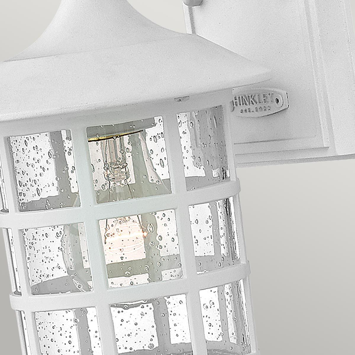 Freeport 1 - flammige kleine Wandlaterne - Strukturiertes Weiß - Elsteadlighting - HK - FREEPORT2 - S - TWH
