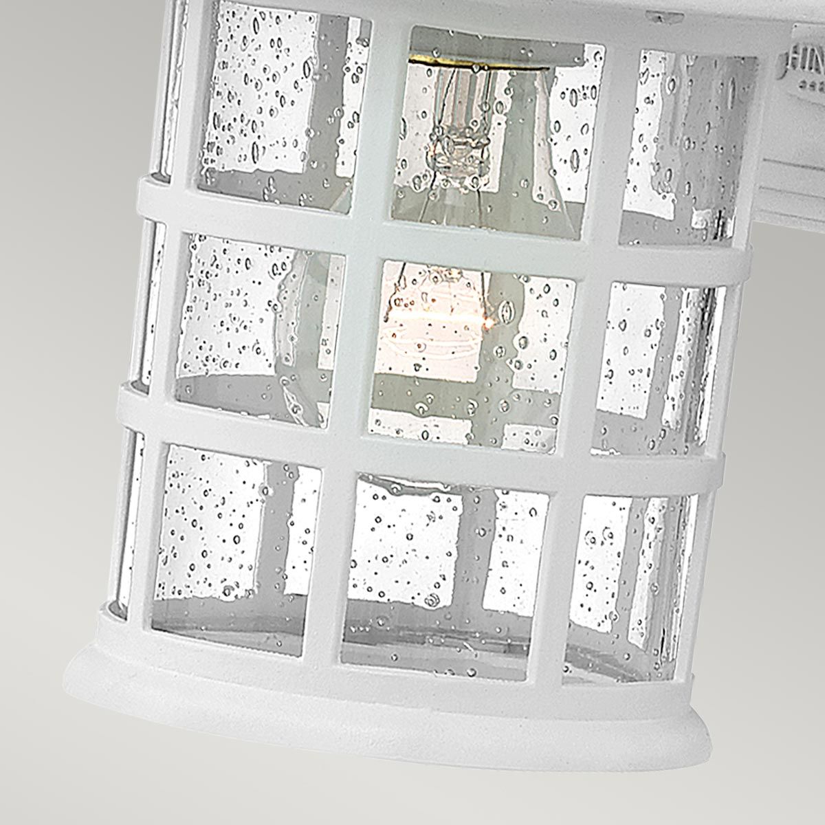 Freeport 1 - flammige kleine Wandlaterne - Strukturiertes Weiß - Elsteadlighting - HK - FREEPORT2 - S - TWH