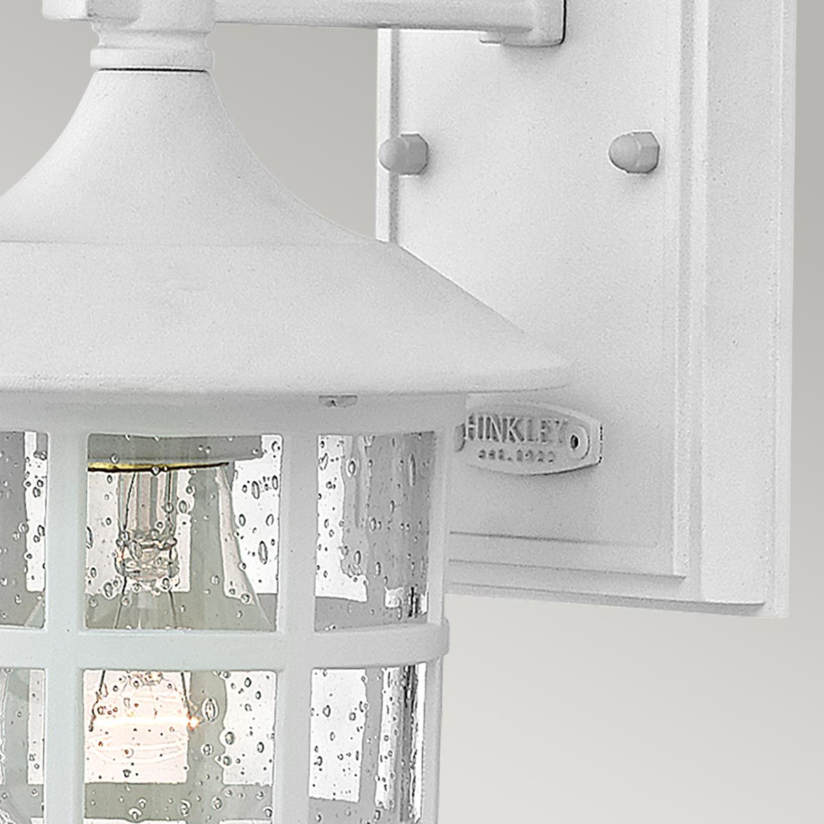 Freeport 1 - flammige kleine Wandlaterne - Strukturiertes Weiß - Elsteadlighting - HK - FREEPORT2 - S - TWH
