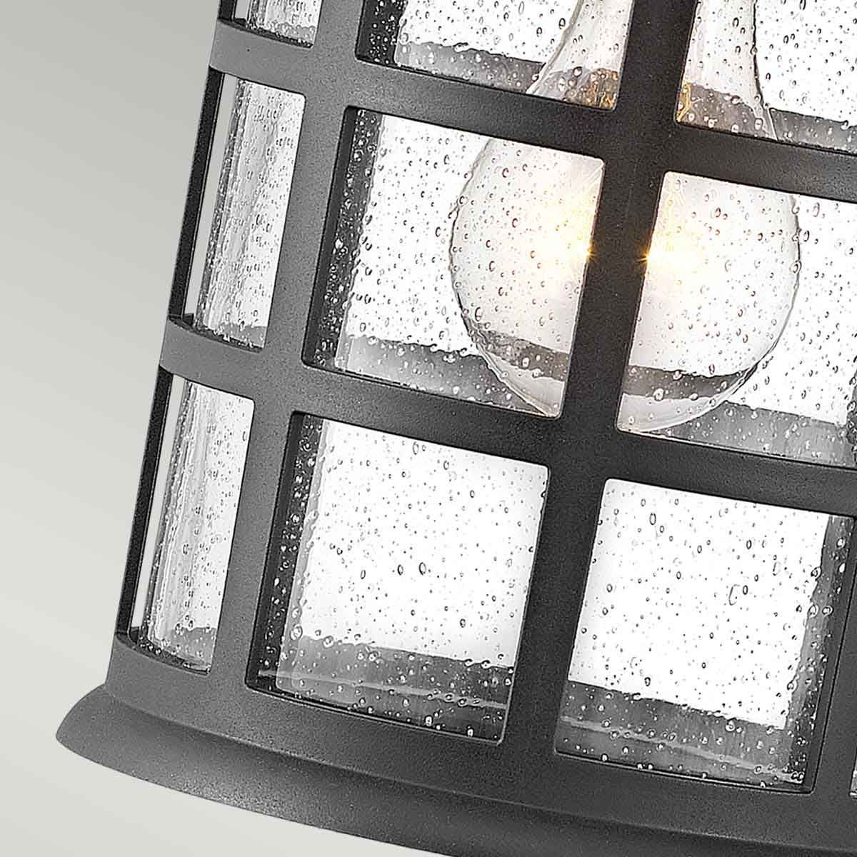 Freeport 1 - flammige mittelgroße Wandlaterne - Strukturiertes Schwarz - Elsteadlighting - HK - FREEPORT2 - M - TBK