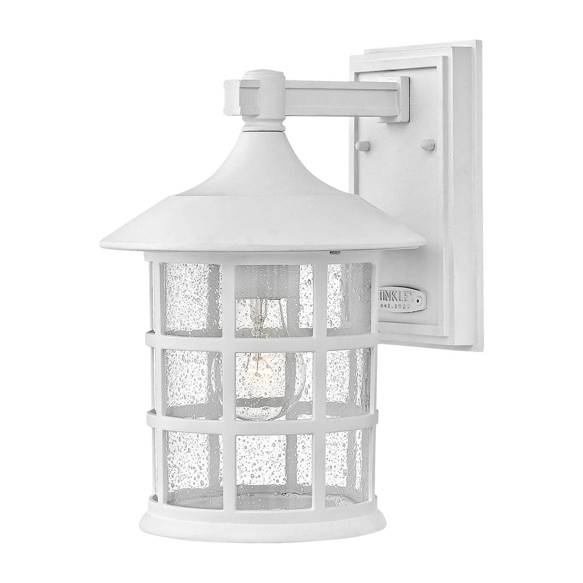 Freeport 1 - flammige mittelgroße Wandlaterne - Strukturiertes Weiß - Elsteadlighting - HK - FREEPORT2 - M - TWH