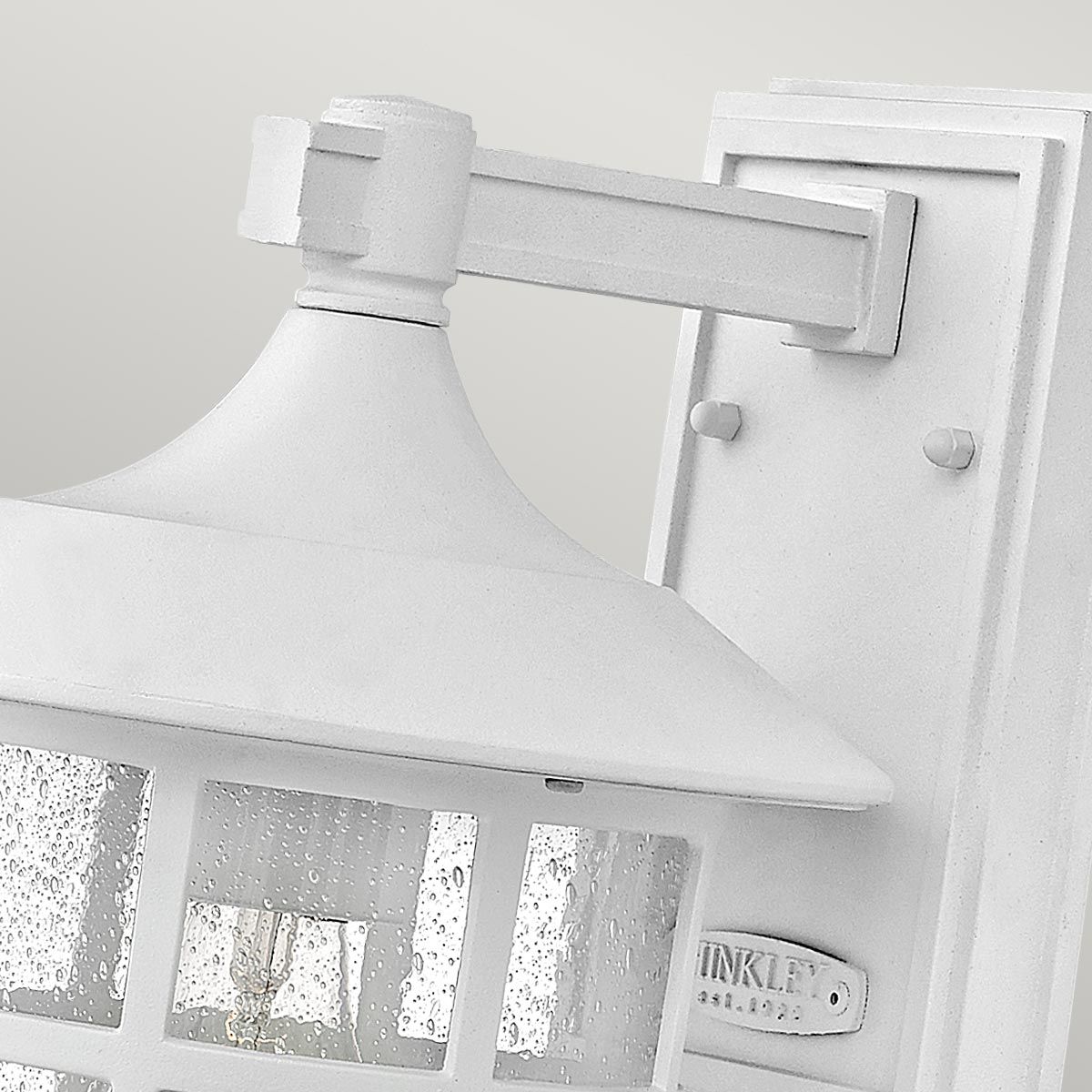 Freeport 1 - flammige mittelgroße Wandlaterne - Strukturiertes Weiß - Elsteadlighting - HK - FREEPORT2 - M - TWH