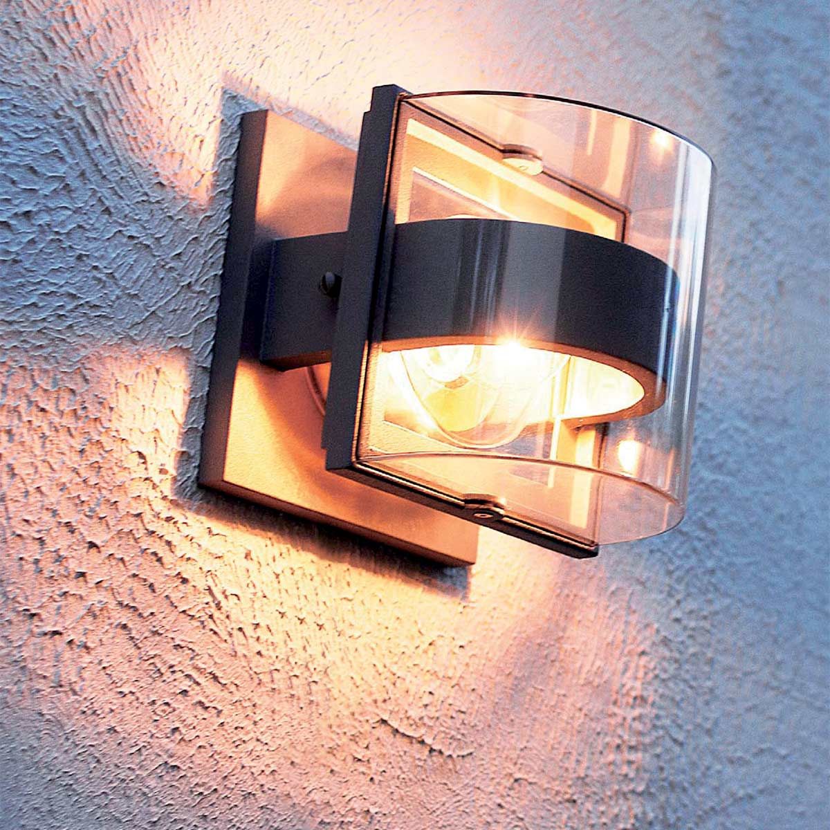 Frida 1 - flammige kleine Wandleuchte - Graphit - Elsteadlighting - FRIDA - S