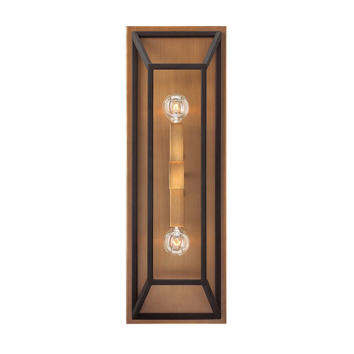 Fulton 2-flammige Wandleuchte - Bronze und Messing - Elsteadlighting - leuchtengrosshandel24