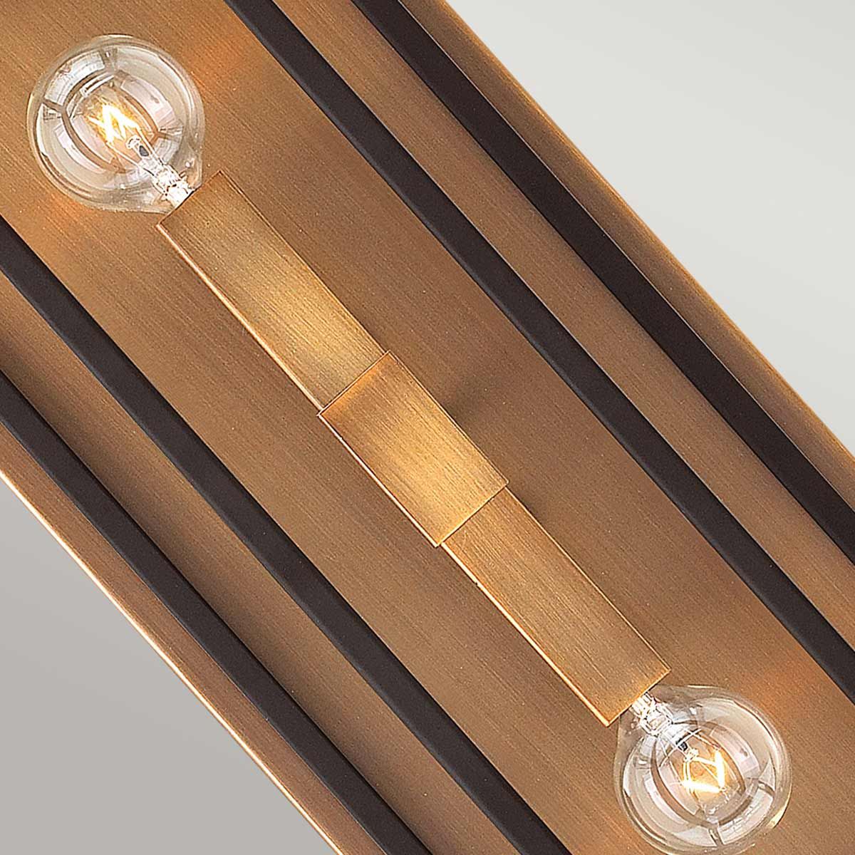 Fulton 2-flammige Wandleuchte - Bronze und Messing - Elsteadlighting - leuchtengrosshandel24
