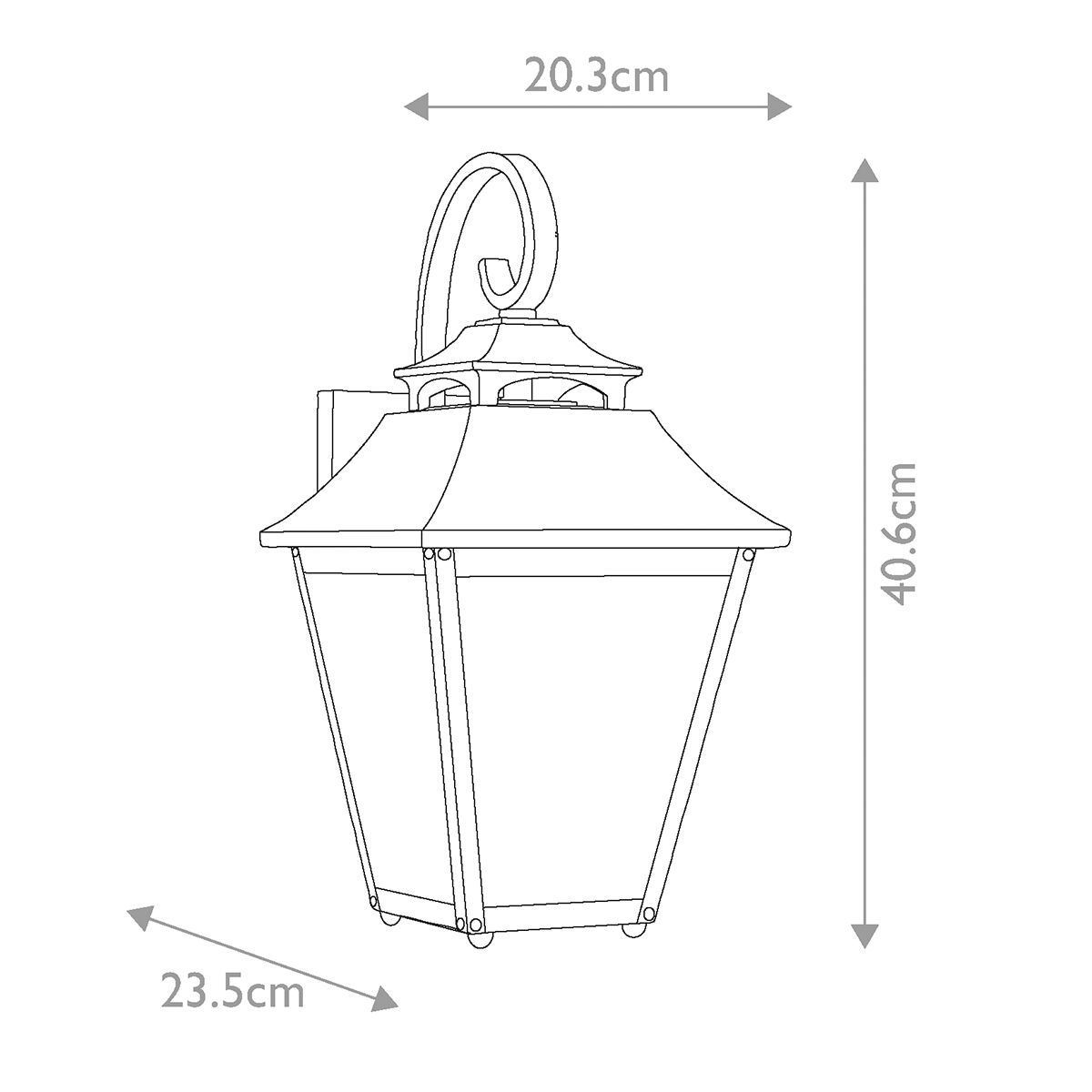 Galena 1 - flammige mittelgroße Wandlaterne - Zobel - Elsteadlighting - FE - GALENA2 - M - SBL