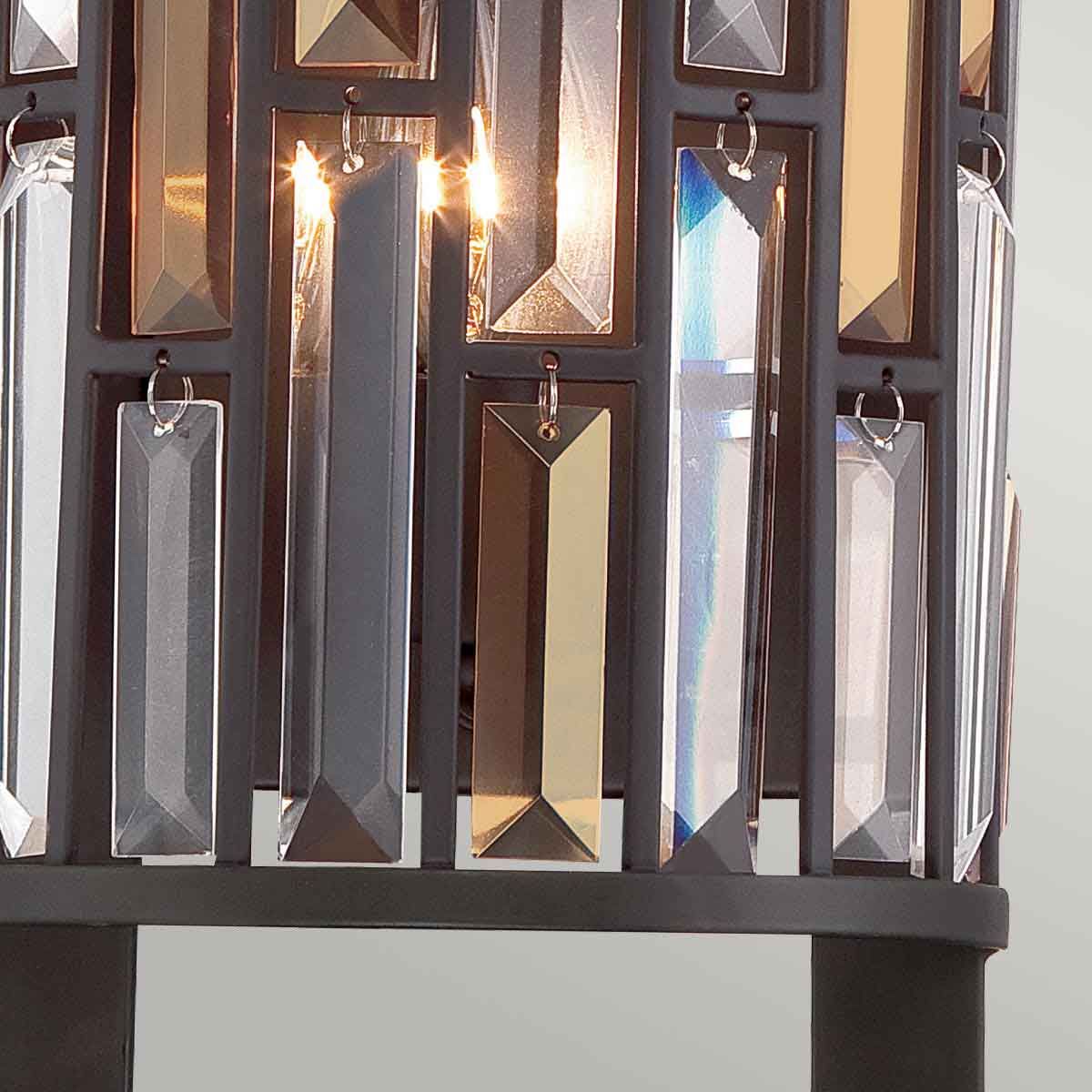 Gemma 2-flammige große Wandleuchte - Vintage Bronze - Elsteadlighting - leuchtengrosshandel24