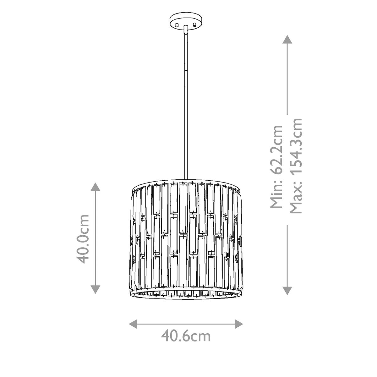 Gemma 3-flammige Pendelleuchte - Vintage Bronze - Elsteadlighting - leuchtengrosshandel24