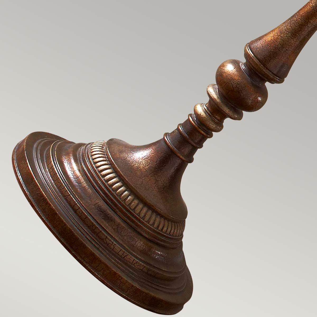 Gibson 1-flammige Stehlampe – Cambridge Crackle mit Desert-Schirm - Elsteadlighting - leuchtengrosshandel24