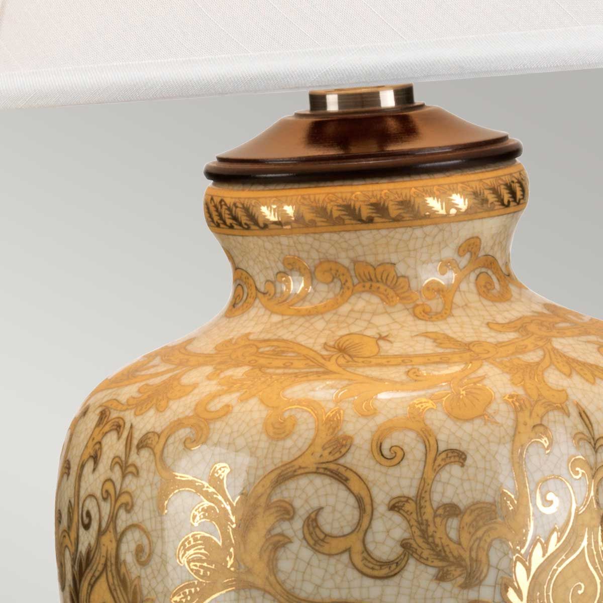 Gold Thistle 1-flammige Tischlampe - Gold - Elsteadlighting - leuchtengrosshandel24