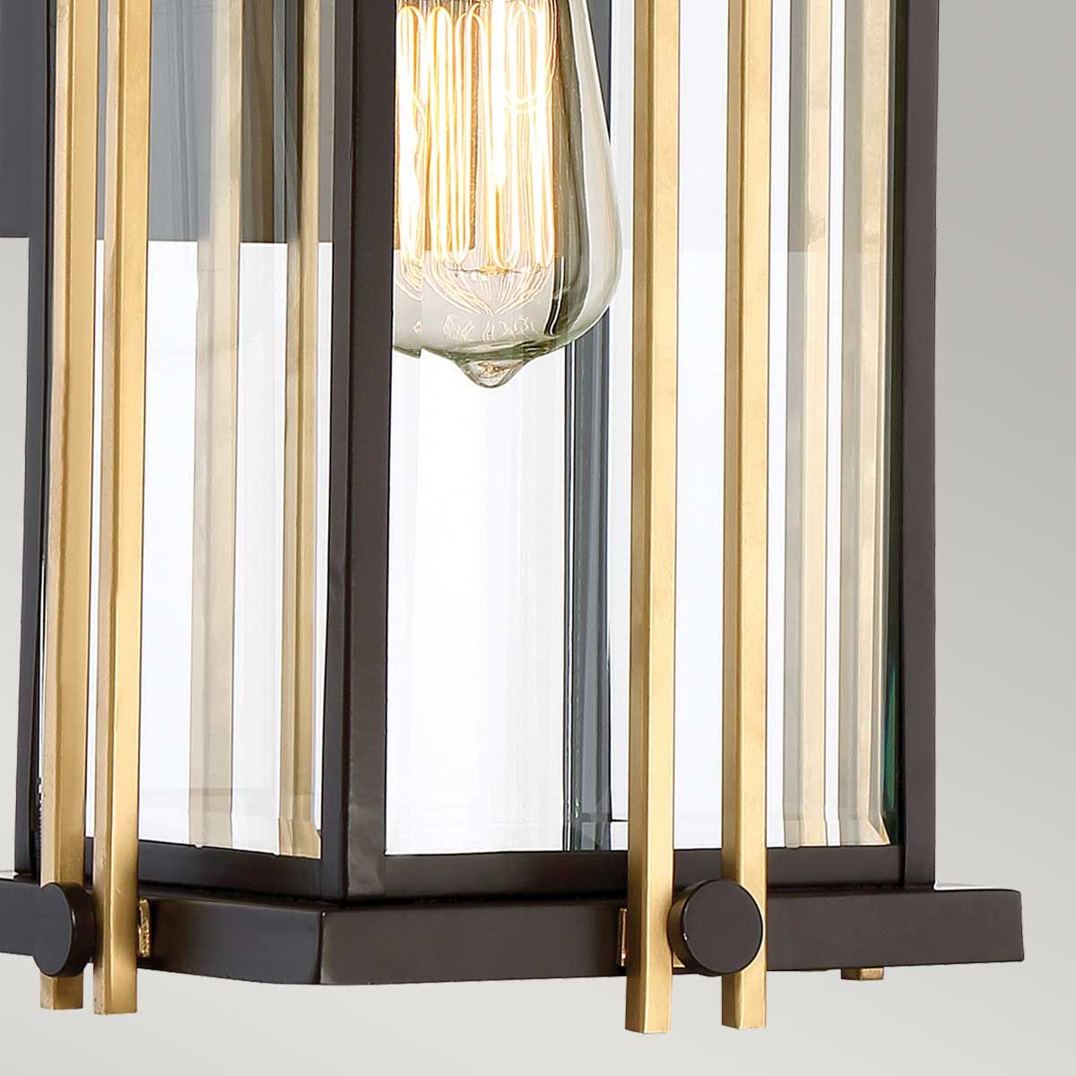 Goldenrod 1 - flammige mittelgroße Wandlaterne - Western Bronze - Elsteadlighting - QZ - GOLDENROD2 - M