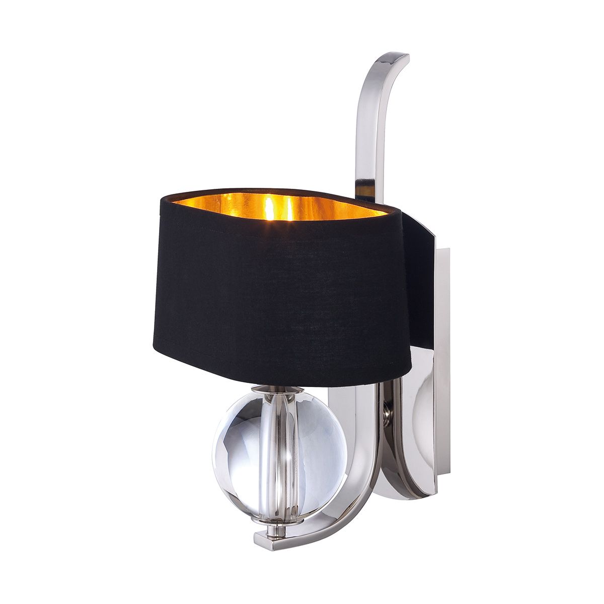Gotham 1-flammige Wandleuchte - Imperiales Silber - Elsteadlighting - leuchtengrosshandel24