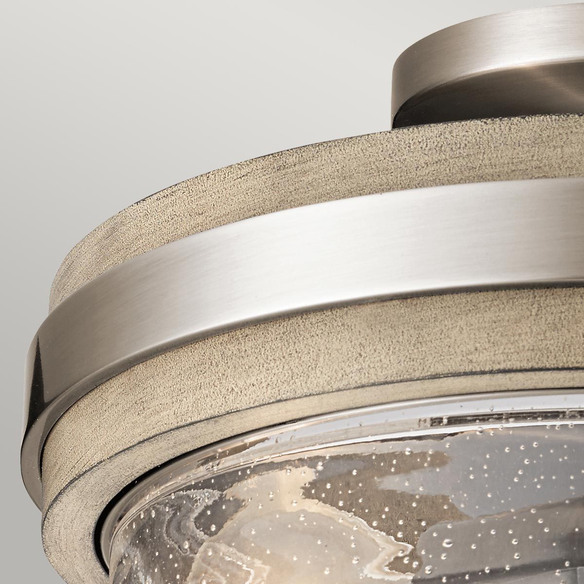 Grand Bank 2-flammige Halbdeckenleuchte - Antikgrau im Used-Look - Elsteadlighting - leuchtengrosshandel24