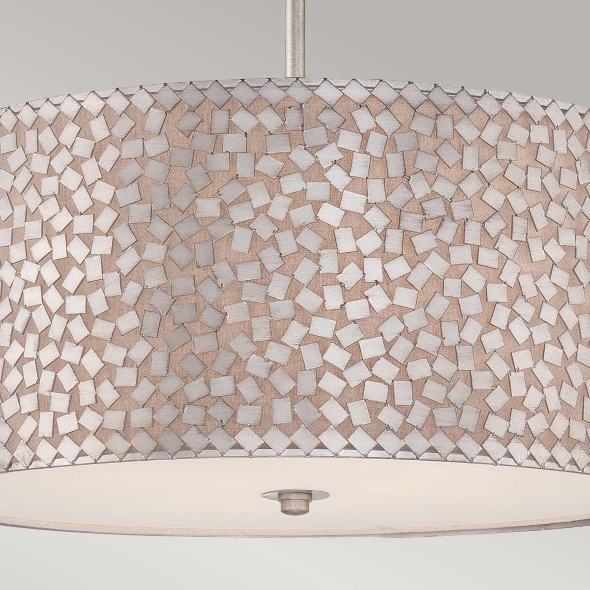 Große Pendelleuchte Confetti mit 4 Lichtern - Altsilber - Elsteadlighting - leuchtengrosshandel24