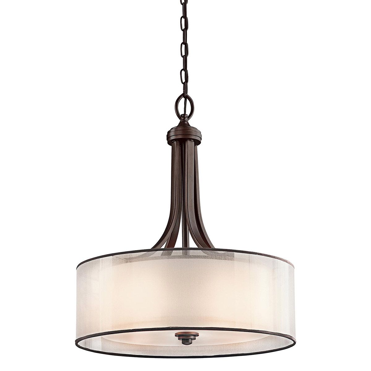 Große Pendelleuchte Lacey mit 4 Lichtern - Mission Bronze - Elsteadlighting - leuchtengrosshandel24