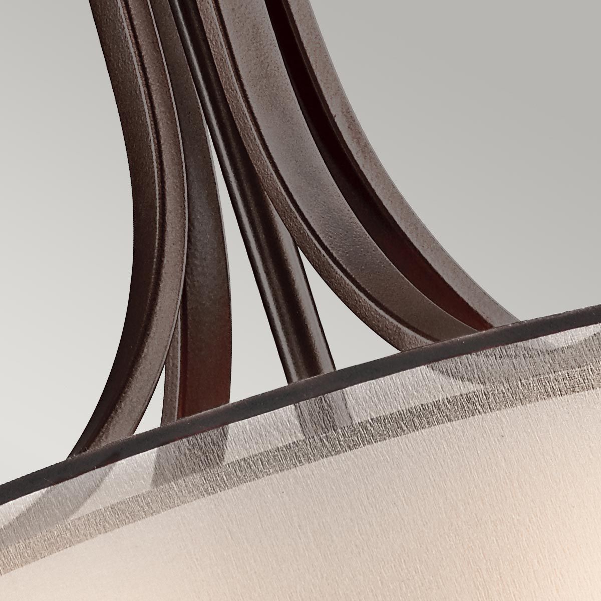 Große Pendelleuchte Lacey mit 4 Lichtern - Mission Bronze - Elsteadlighting - leuchtengrosshandel24