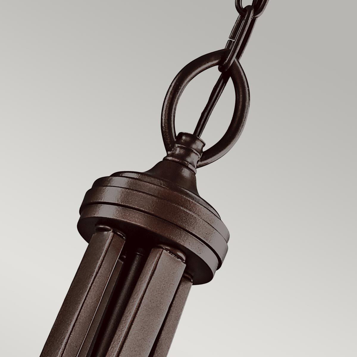 Große Pendelleuchte Lacey mit 4 Lichtern - Mission Bronze - Elsteadlighting - leuchtengrosshandel24