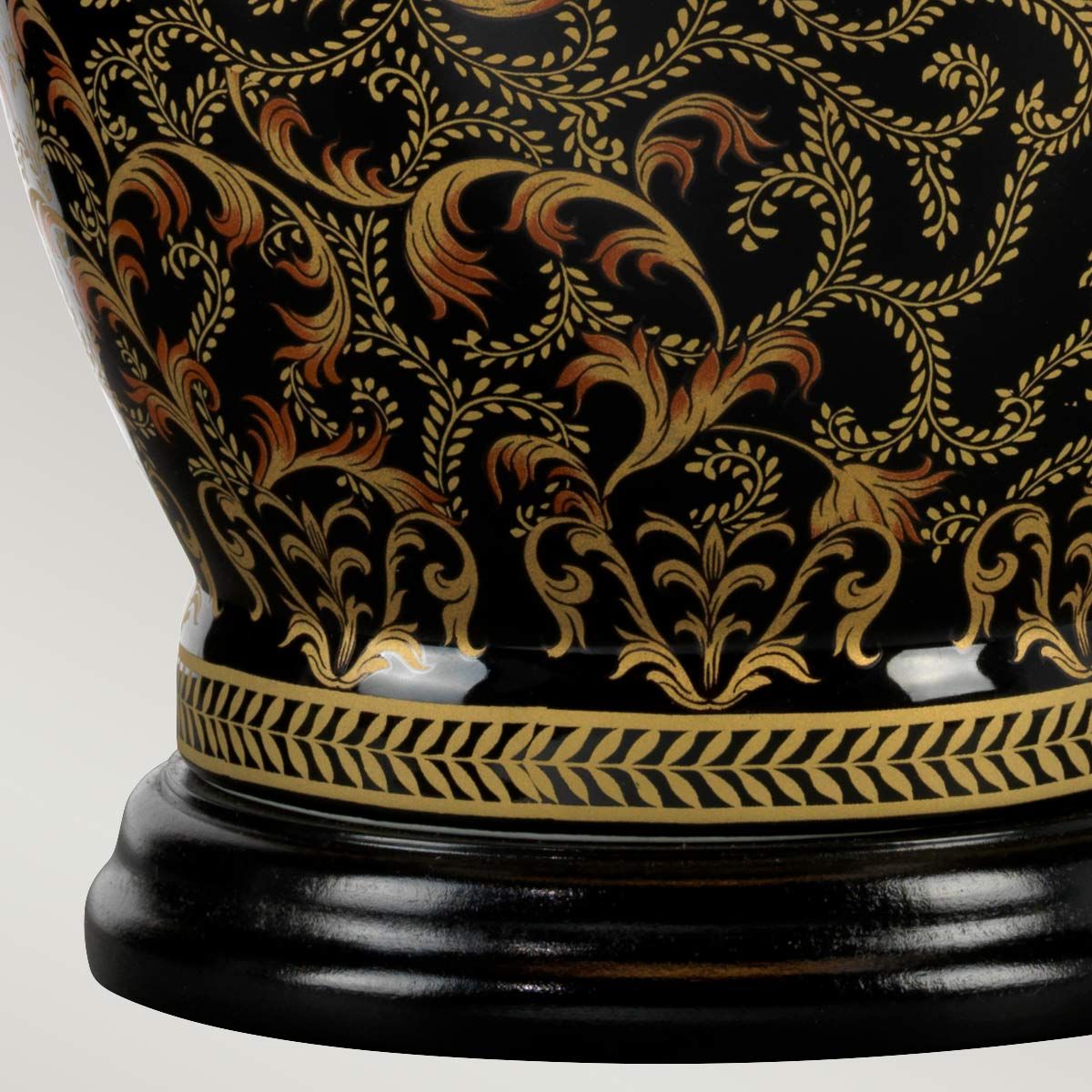 Große Tischlampe Morris mit 1 Licht, Gold und Schwarz - Elsteadlighting - leuchtengrosshandel24