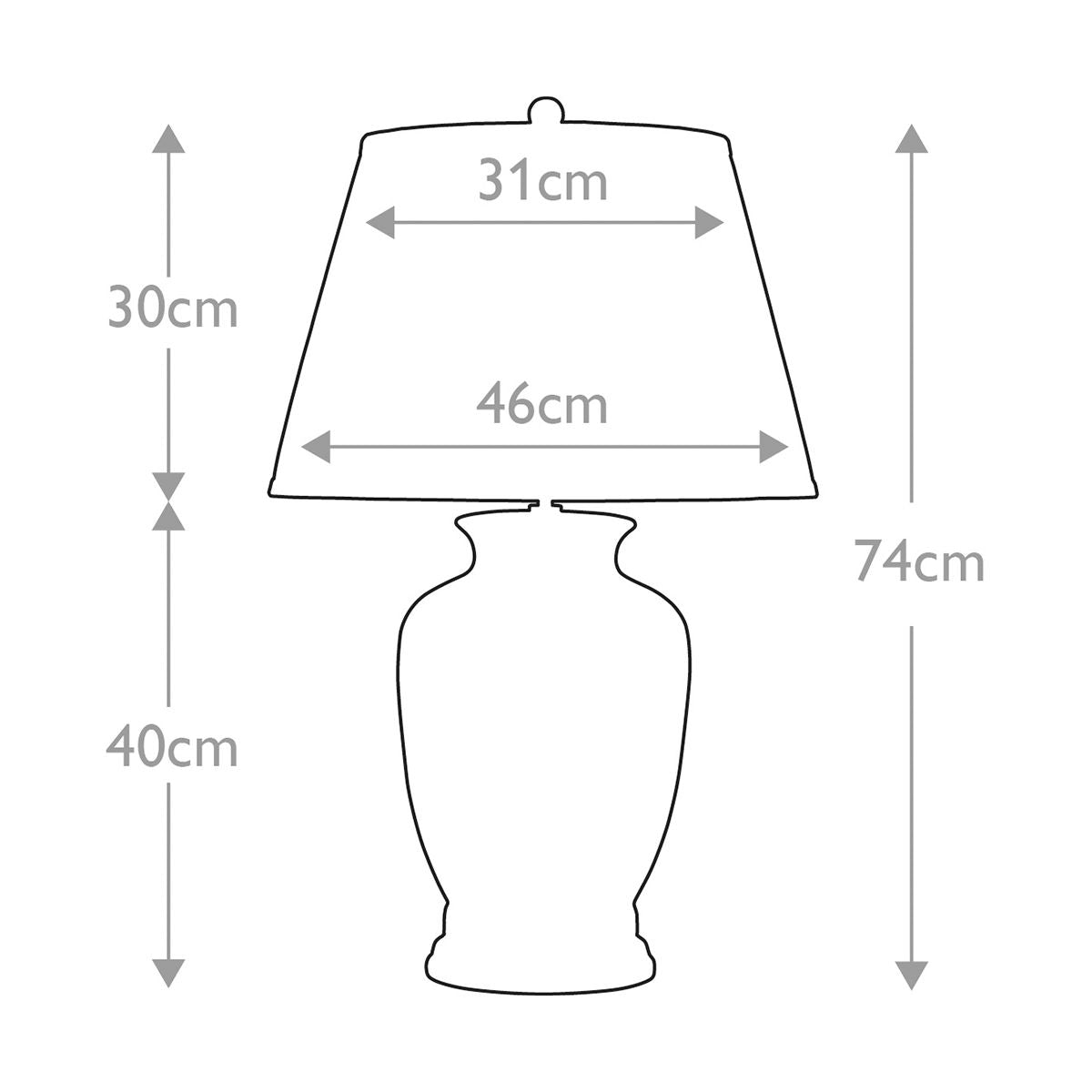 Große Tischlampe Morris mit 1 Licht, Gold und Schwarz - Elsteadlighting - leuchtengrosshandel24