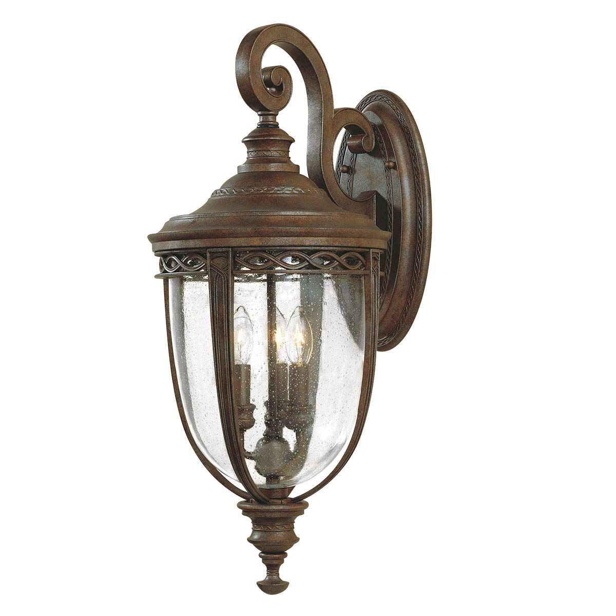 Große Wandlaterne „English Bridle“ mit 3 Lichtern, britische Bronze - Elsteadlighting - FE - EB2 - L - BRB