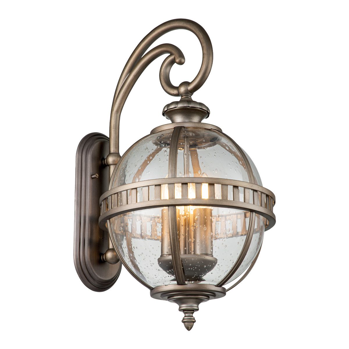 Halleron 3 - flammige Wandlaterne - Brünierte Bronze - Elsteadlighting - KL - HALLERON - 2M - BU