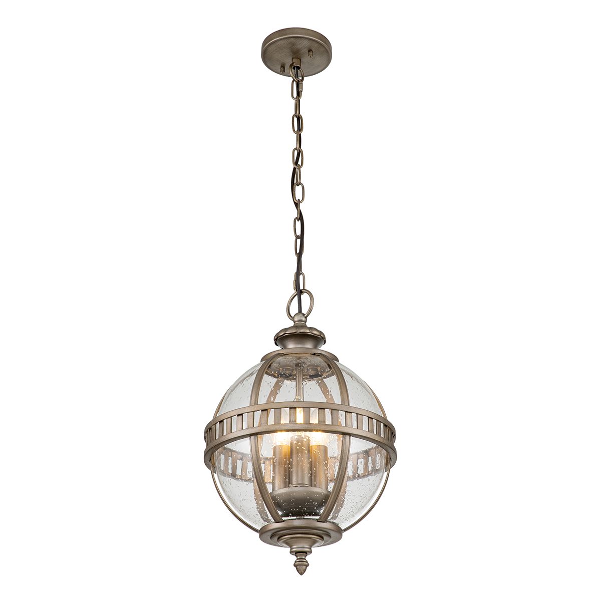 Halleron 3 - Licht - Kettenlaterne - brünierte Bronze - Elsteadlighting - KL - HALLERON - 8M - BU