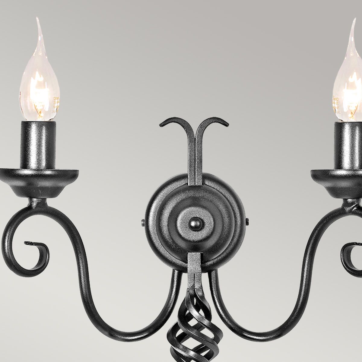 Harlech 2-flammige Wandleuchte - Schwarz - Elsteadlighting - leuchtengrosshandel24