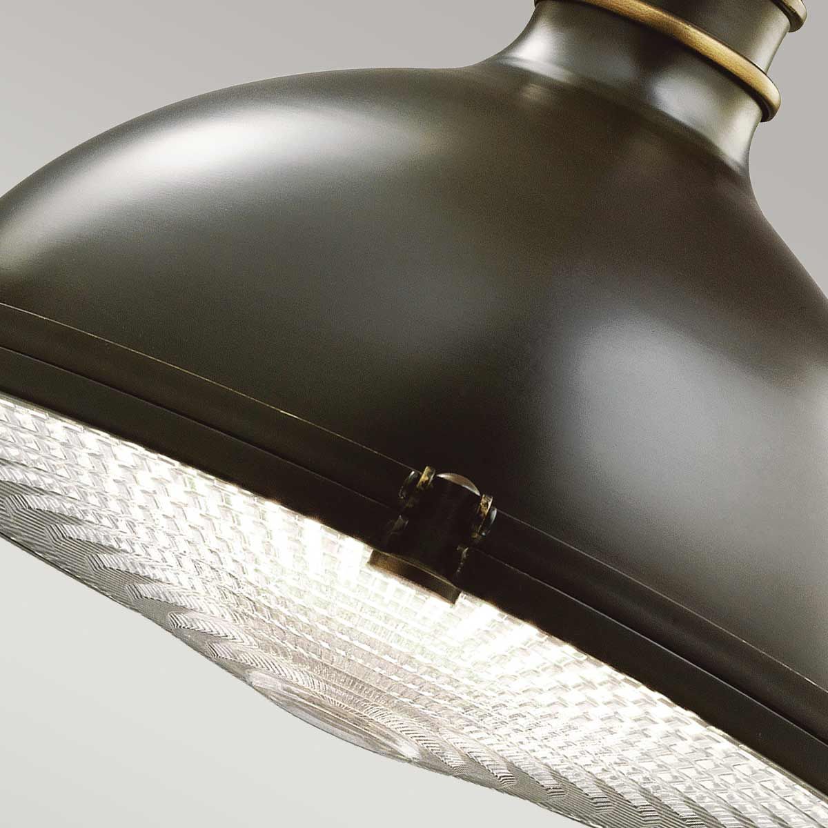 Hatteras Bay 1-flammige Pendelleuchte, mittelgroß, alte Bronze - Elsteadlighting - leuchtengrosshandel24