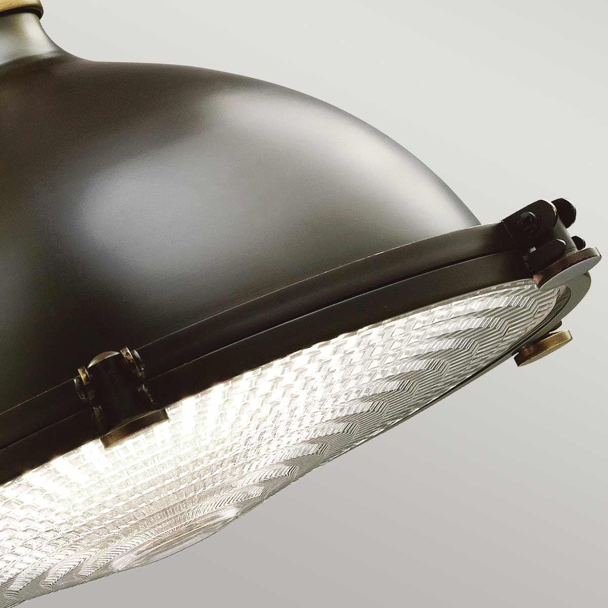 Hatteras Bay 1-flammige Pendelleuchte, mittelgroß, alte Bronze - Elsteadlighting - leuchtengrosshandel24