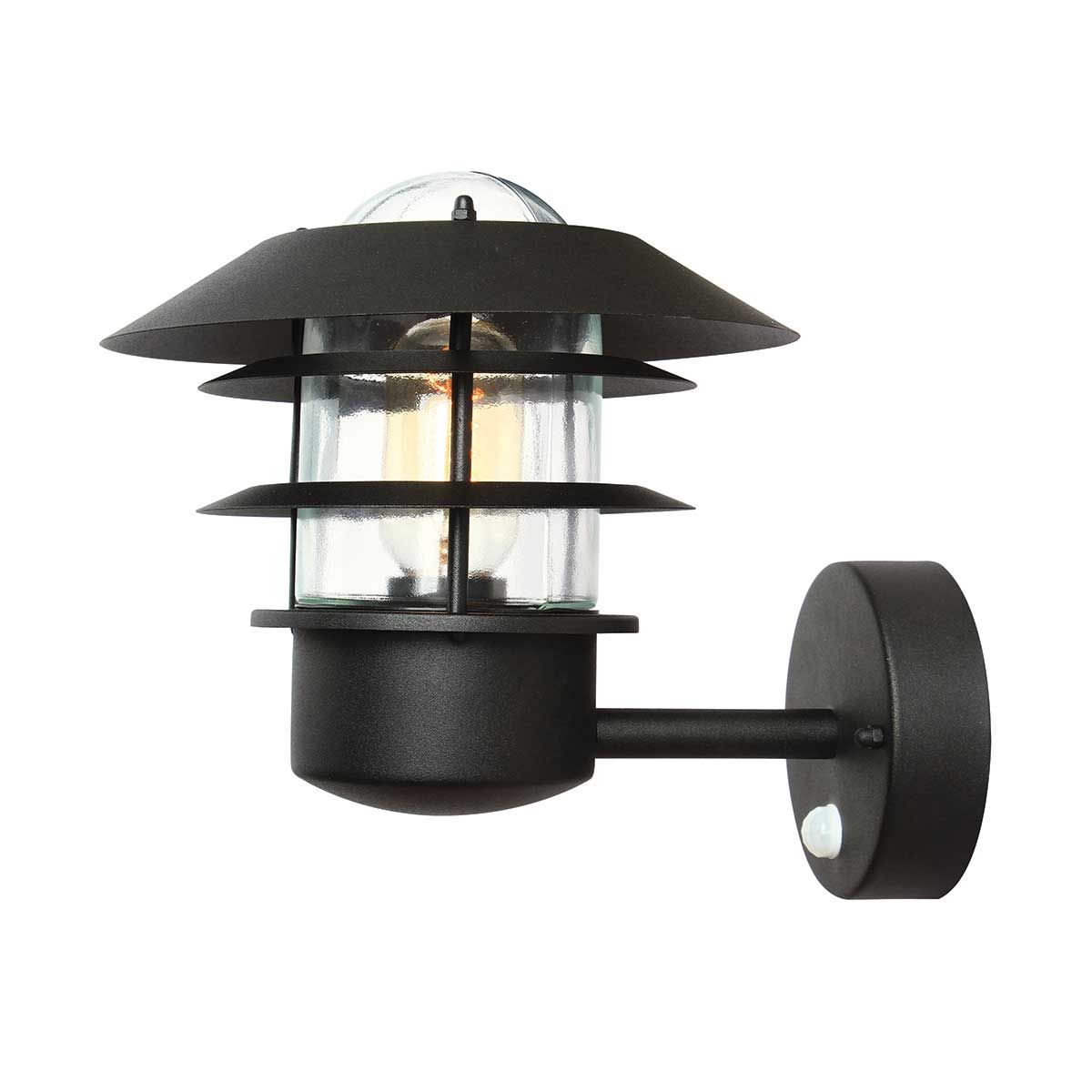 Helsingor 1 - flammige PIR - Wandlaterne - Schwarz - Elsteadlighting - HELSINGOR - PIR - BK