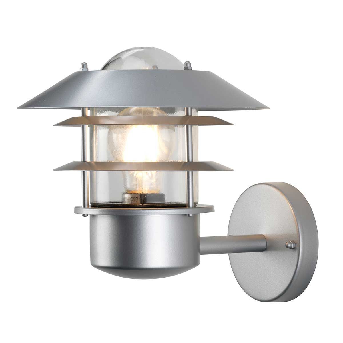 Helsingor 1 - flammige Wandlaterne - Silber - Elsteadlighting - HELSINGOR