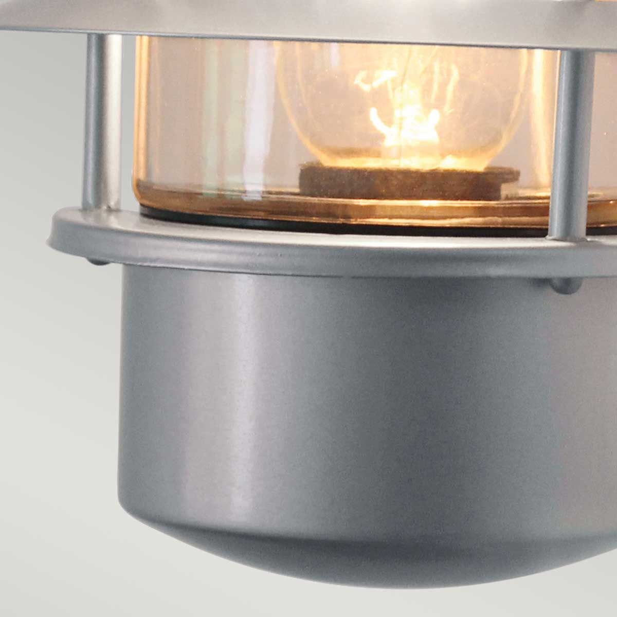 Helsingor 1 - flammige Wandlaterne - Silber - Elsteadlighting - HELSINGOR