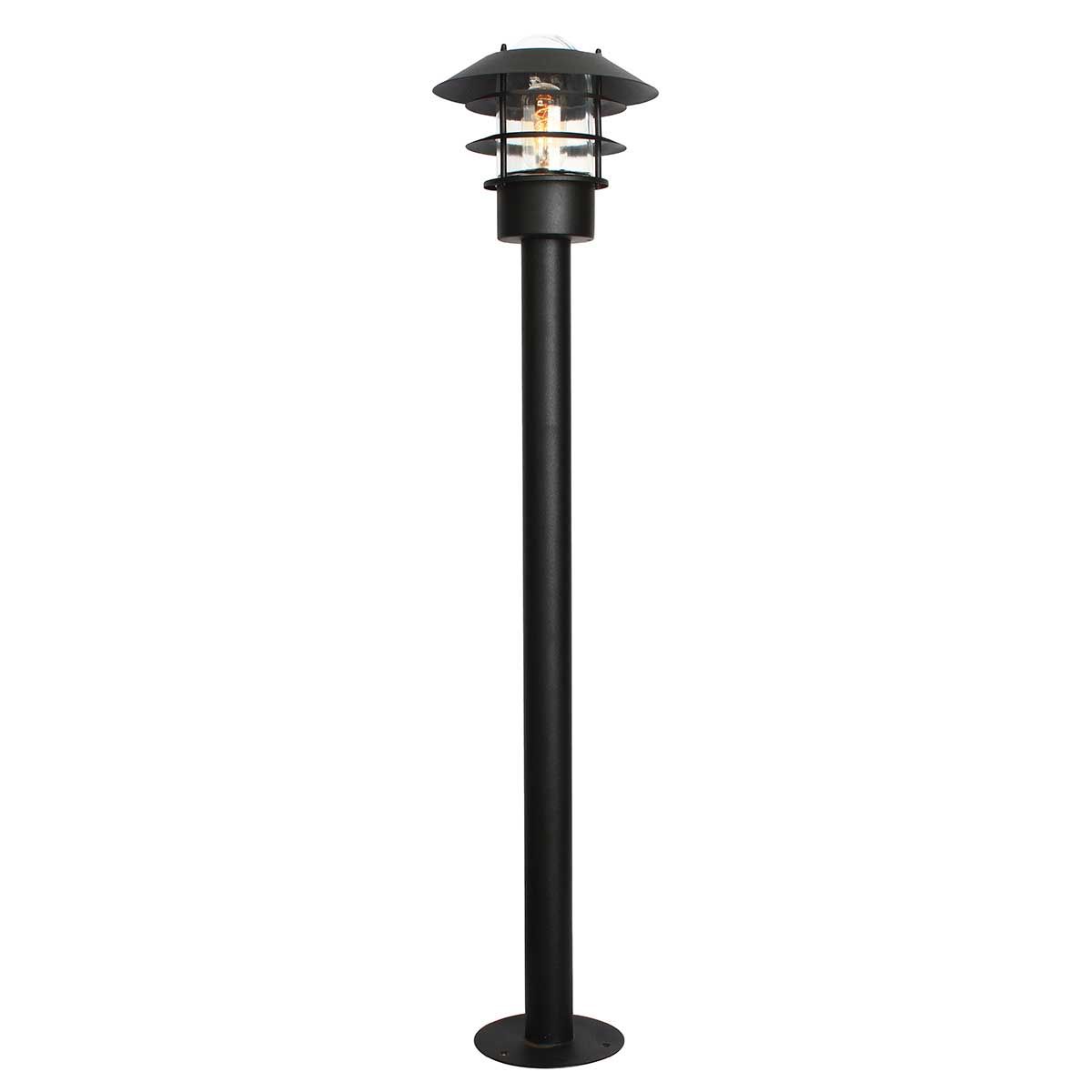 Helsingor 1 Licht Pollerlaterne – Schwarz - Elsteadlighting - HELSINGOR - BOL - BK