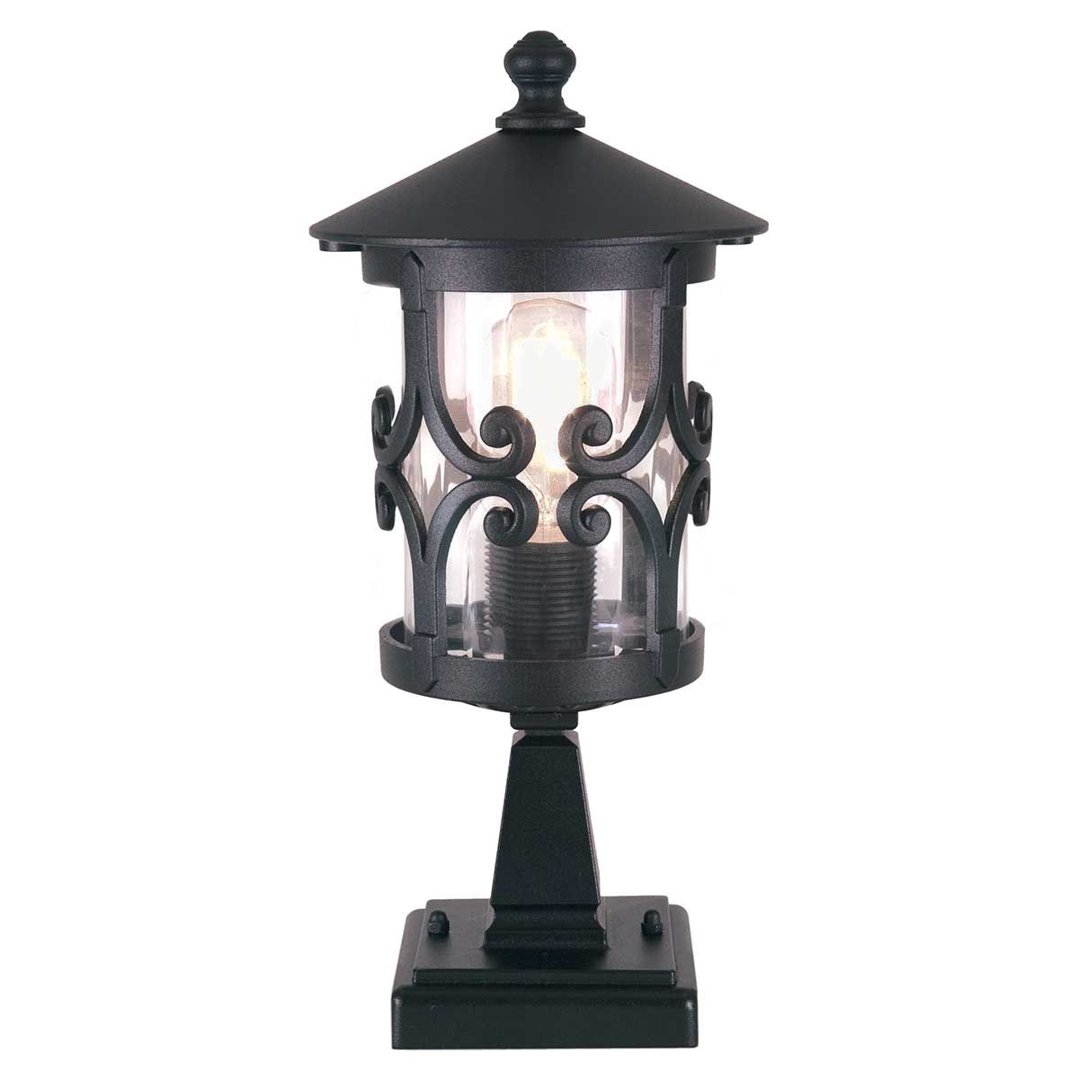 Hereford 1 - flammige Sockellaterne - Schwarz - Elsteadlighting - BL12 - BLACK