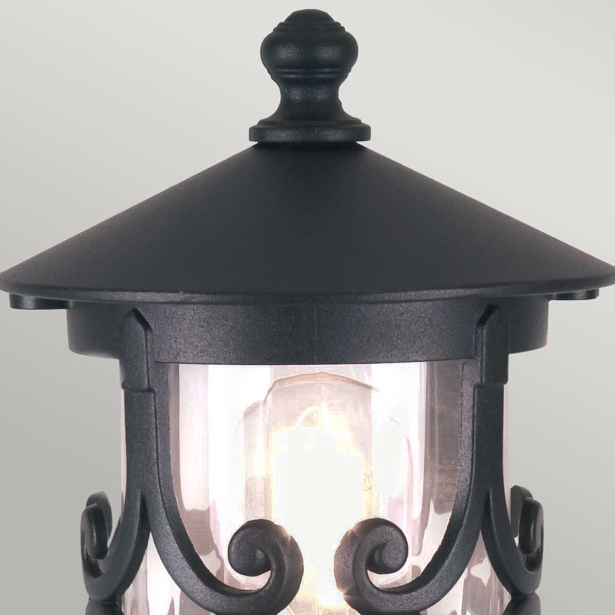 Hereford 1 - flammige Sockellaterne - Schwarz - Elsteadlighting - BL12 - BLACK