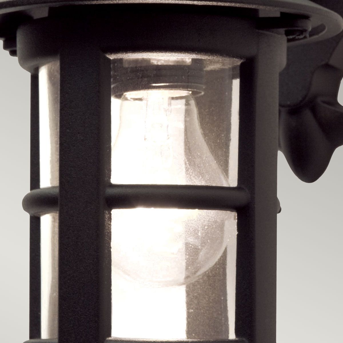 Hereford 1 - flammige Wandlaterne - Schwarz - Elsteadlighting - BL21 - BLACK - E27