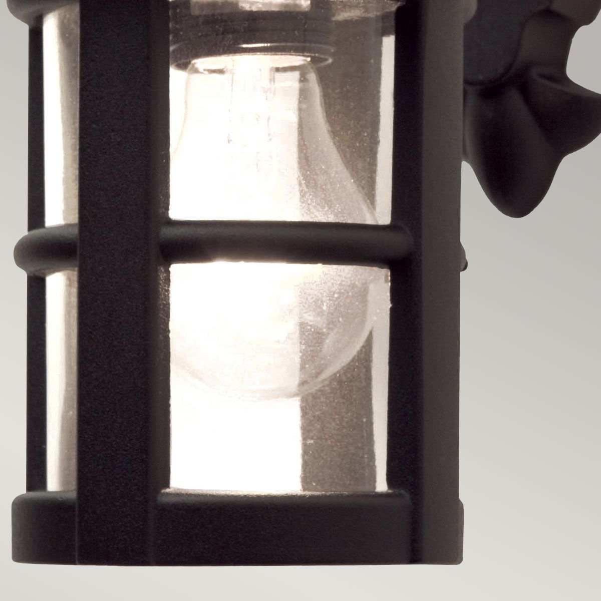 Hereford 1 - flammige Wandlaterne - Schwarz - Elsteadlighting - BL21 - BLACK - E27