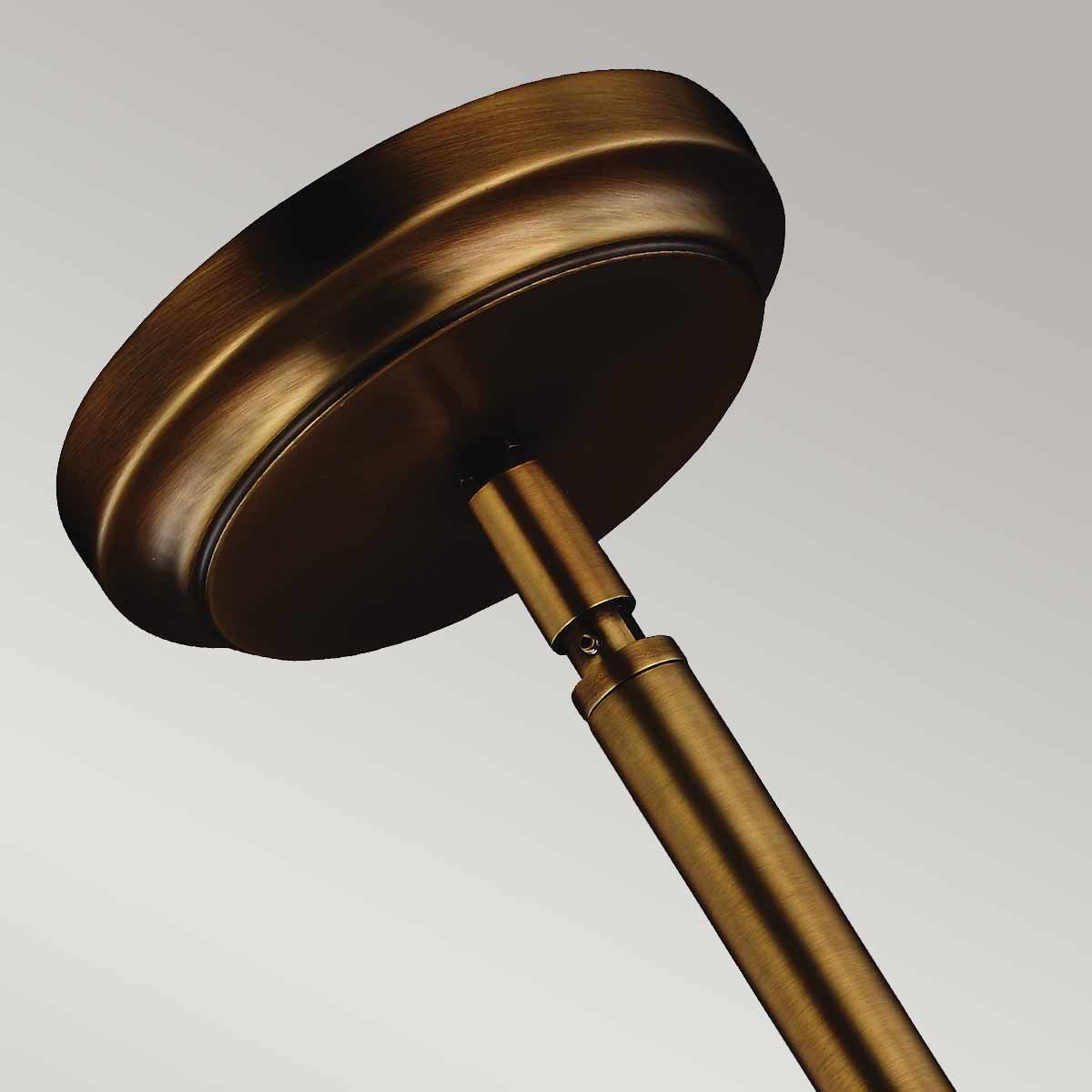 Hobson 1-flammige Pendelleuchte, mittelgroß, gealtertes Messing - Elsteadlighting - leuchtengrosshandel24