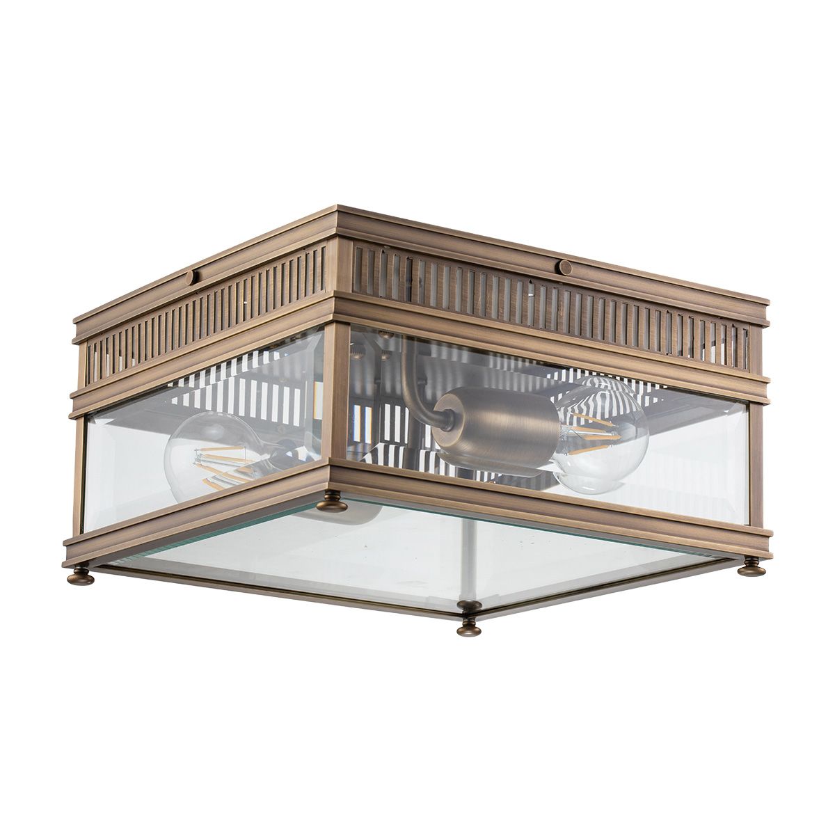 Holborn 2-flammige Deckenleuchte - Dunkelbronze - Elsteadlighting - leuchtengrosshandel24