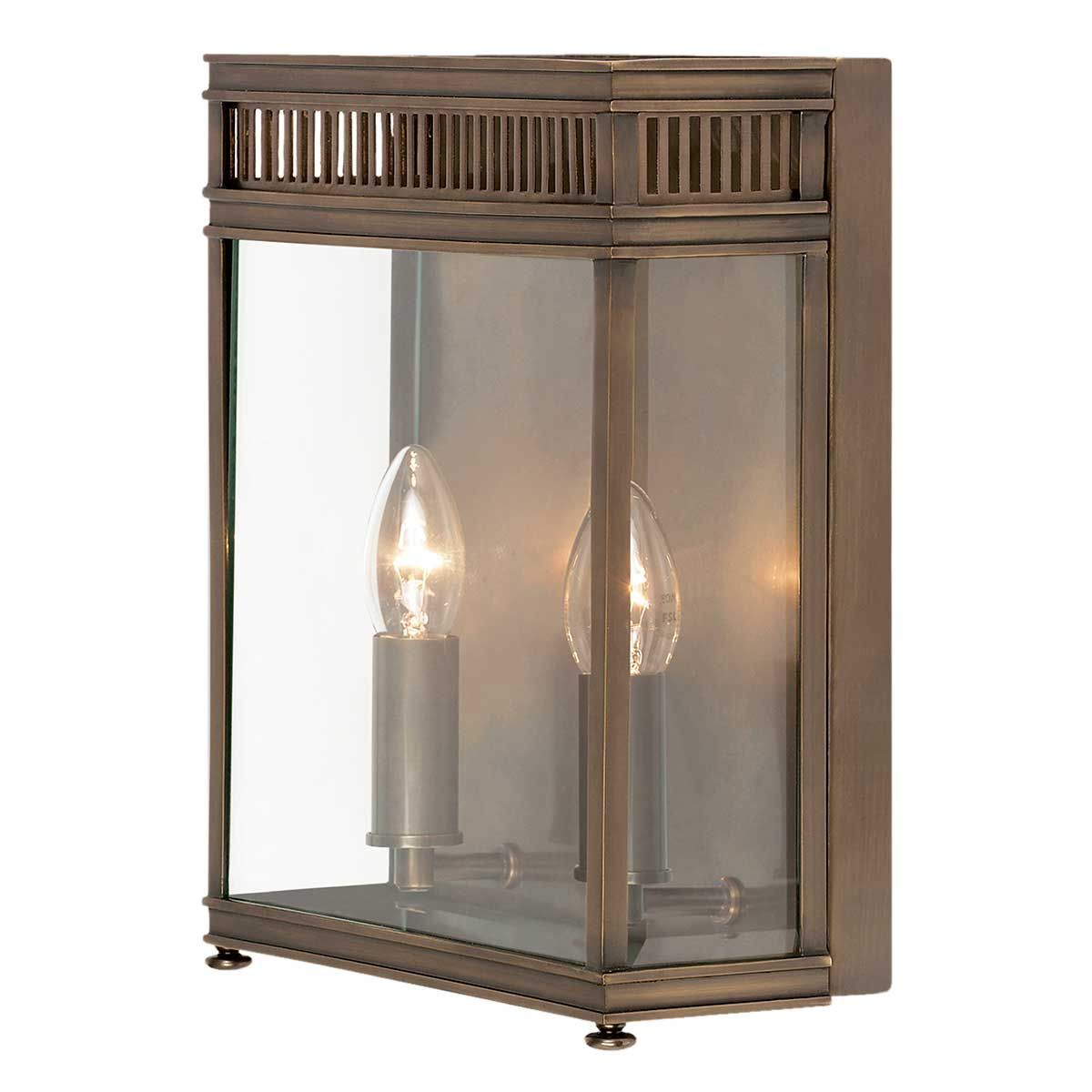 Holborn 2-flammige Halblaterne, mittelgroß, dunkle Bronze - Elsteadlighting - leuchtengrosshandel24