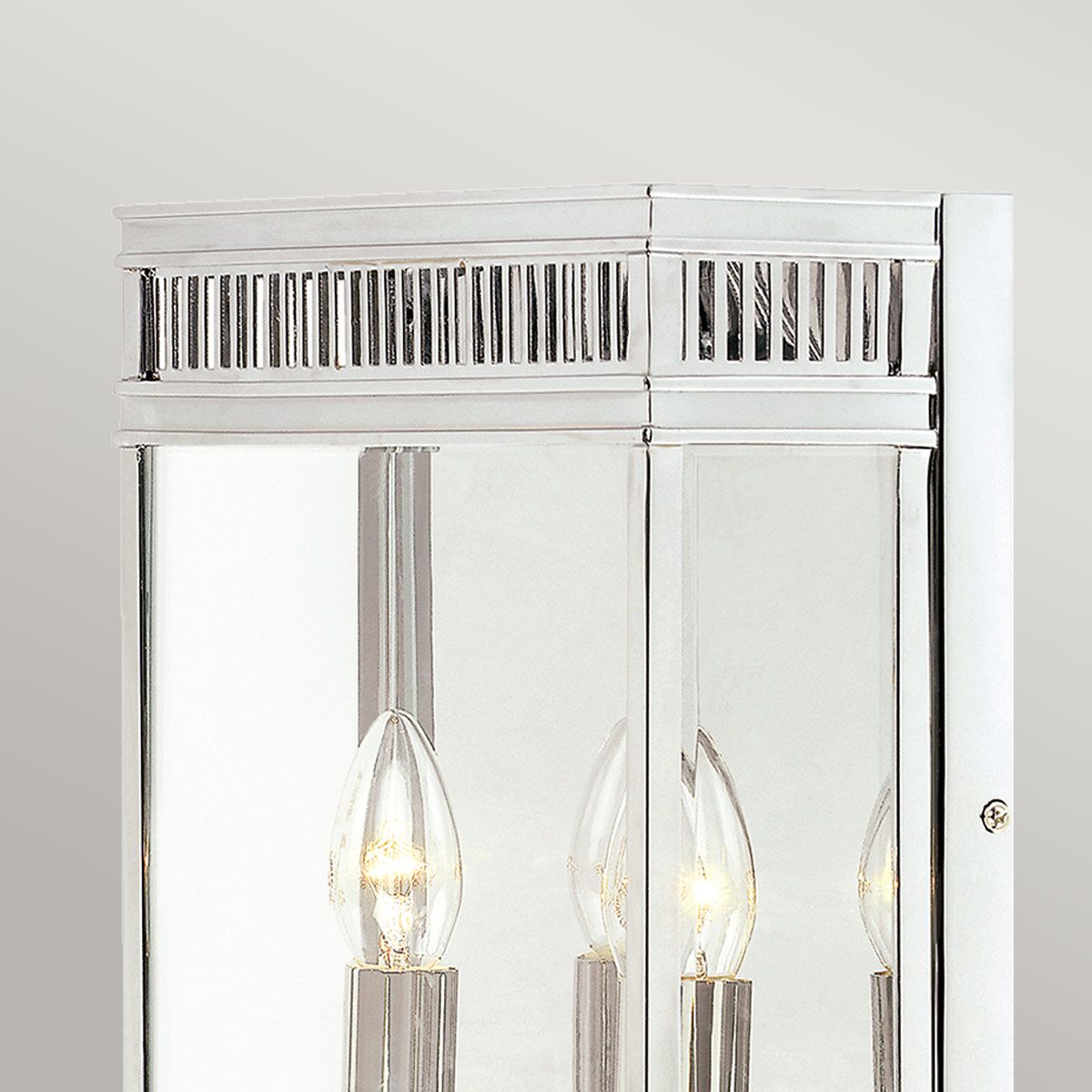 Holborn 2-flammige Halblaterne, mittelgroß, poliertes Chrom - Elsteadlighting - leuchtengrosshandel24