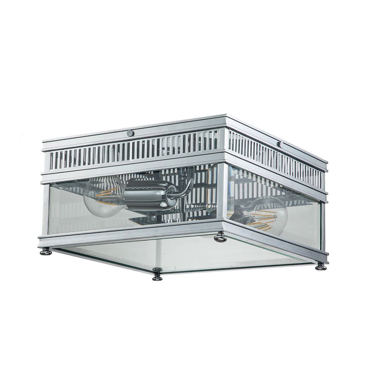 Holborn Deckenleuchte mit 2 Lichtern, poliertes Chrom - Elsteadlighting - leuchtengrosshandel24