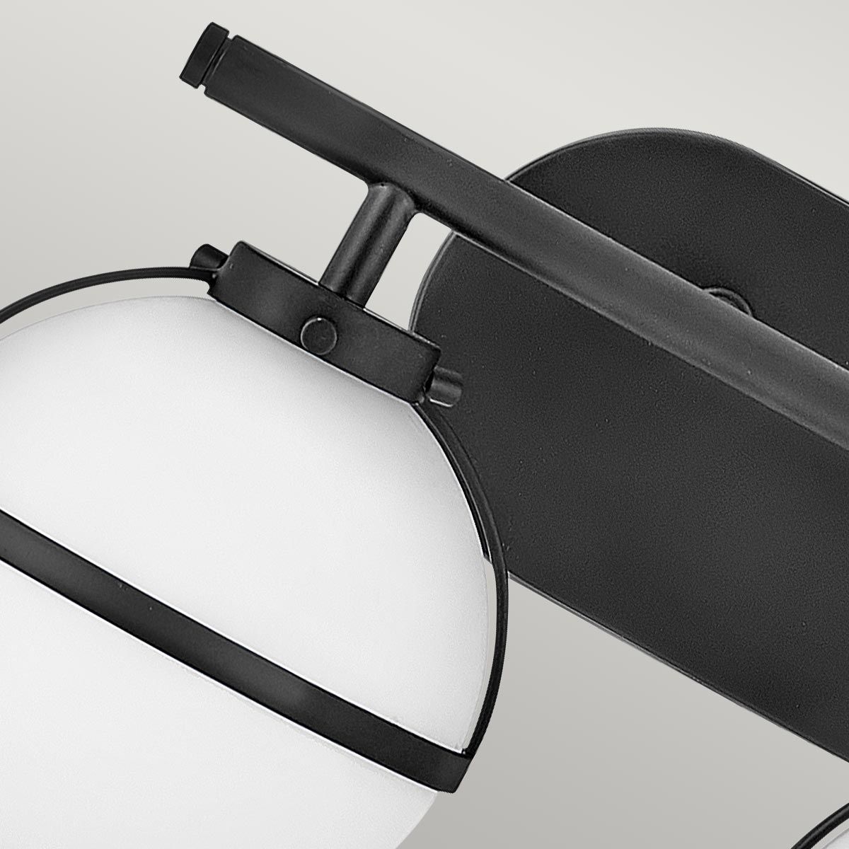 Hollis 2-flammige Wandleuchte - Schwarz - Elsteadlighting - leuchtengrosshandel24